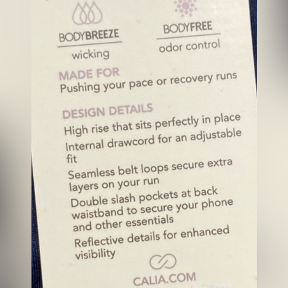 Calia Run Collection high-rise running athletic short 10” inseam Size Medium,NWT - Picture 16 of 16